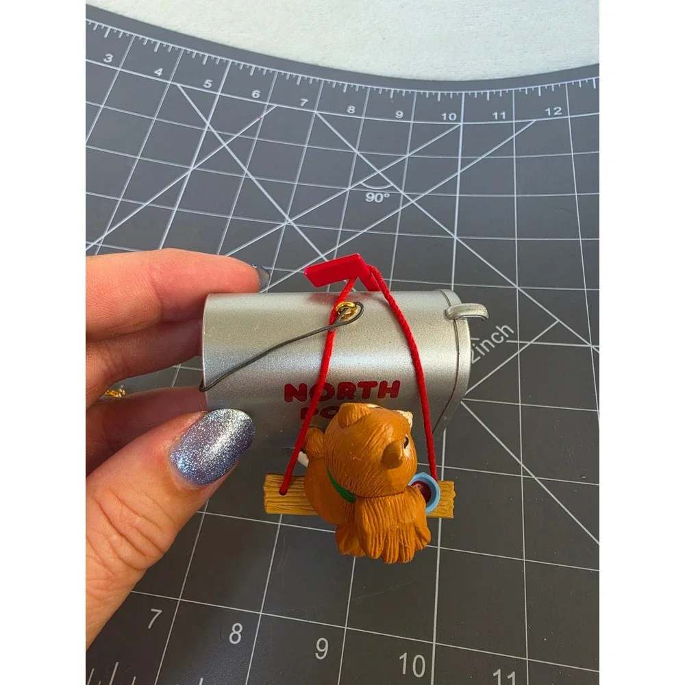 Vintage 1994 Hallmark Keepsake Squirrel North Pole Mailbox Christmas Ornament